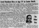 Local Resident Dies at Age 77 in Center North Local Resident Dies at Age 77 in Center North