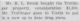 Mr. R. L. Brook bought the Trollinger property, consideration $1,300.  Mr. Trollinger goes to Vinita to put in a new up to date drug store