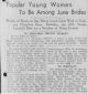 Popular Young Women To Be Among June Brides Popular Young Women To Be Among June Brides