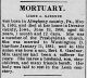 Death Notice - Obituary