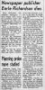 Newspaper Publisher Earle Richardson Dies