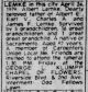 Death Notice - Obituary