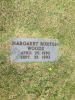 Margaret Burton Woods Headstone